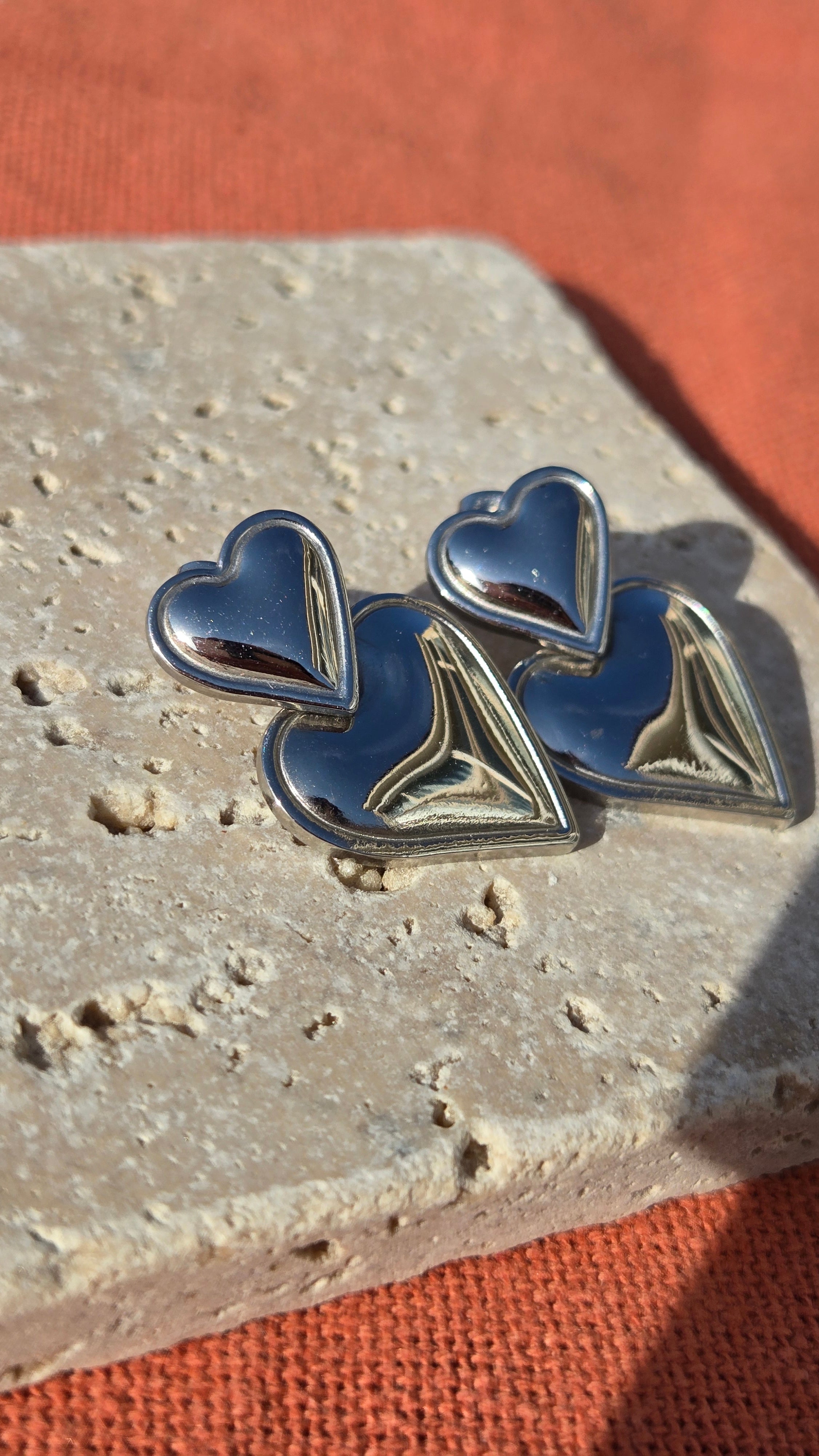 Boucles d'oreilles COEUR D'ARGENT