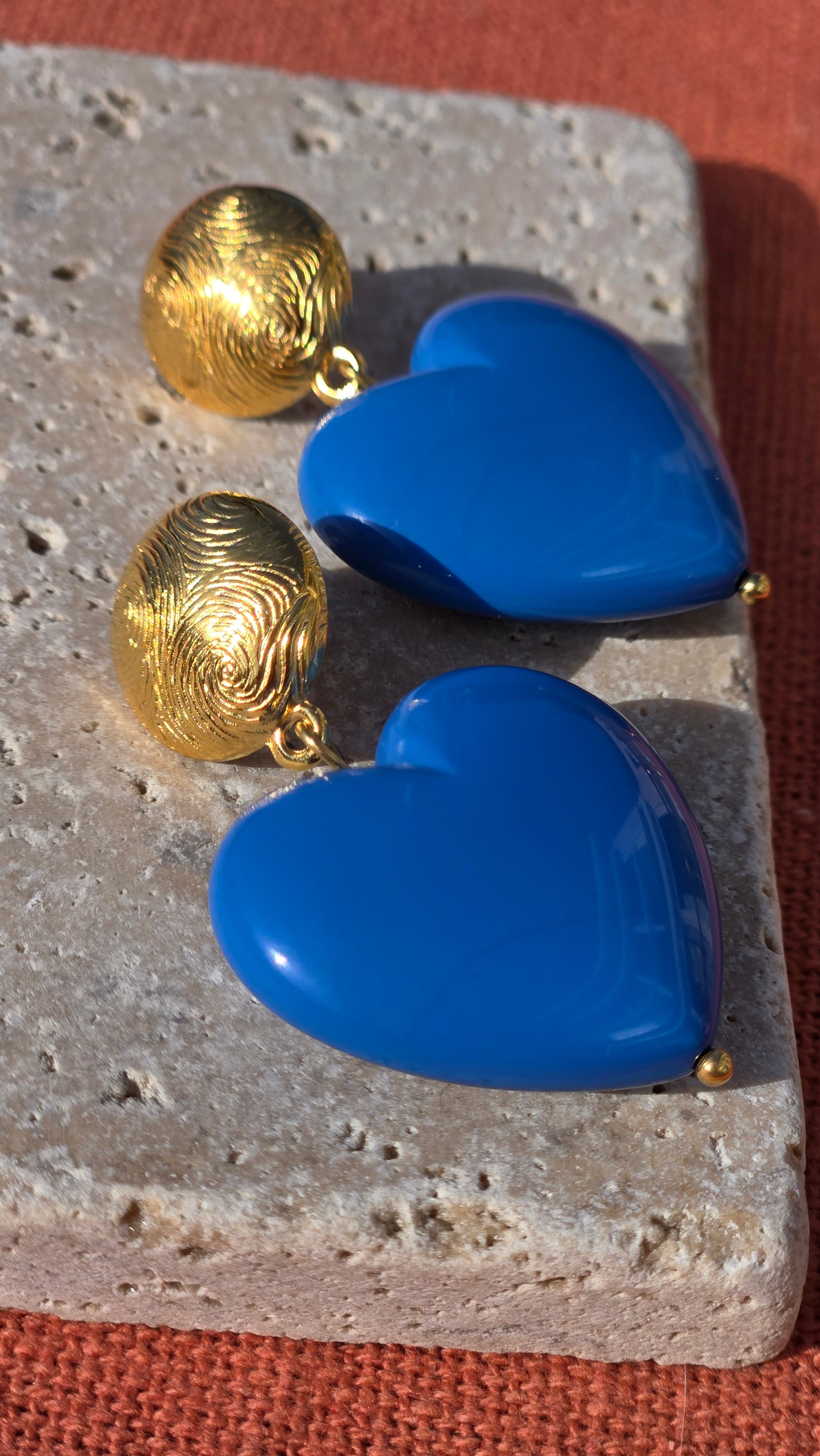 Boucles d'oreilles COEUR DE PECHE