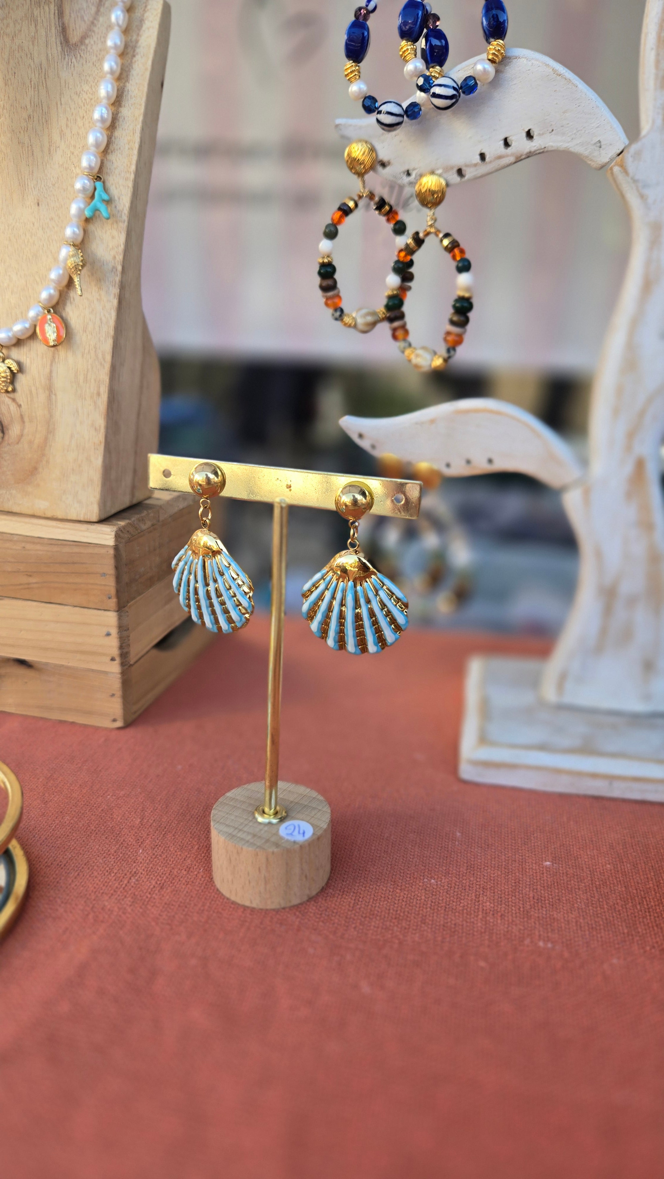 Boucles d'oreilles "Coquillage"