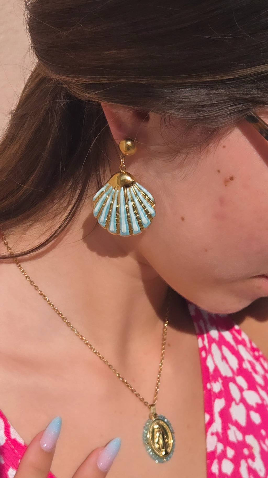 Boucles d'oreilles "Coquillage"