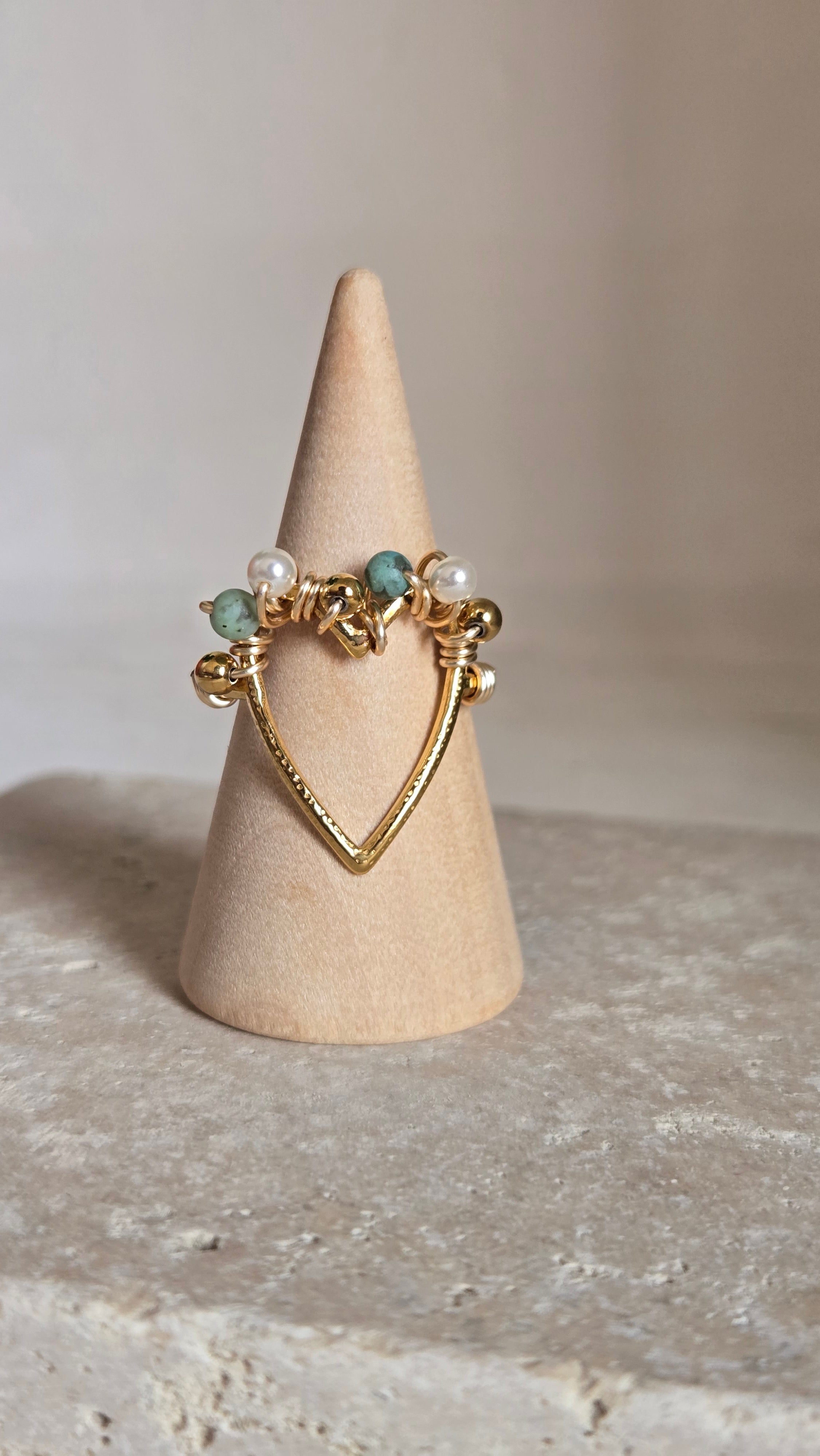 Bague Perlée